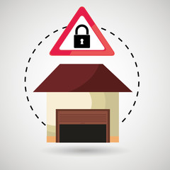 Poster - garage security safe icon vector illustration graphic