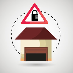 Poster - garage security safe icon vector illustration graphic