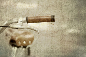 Vintage bicycle effect tone.