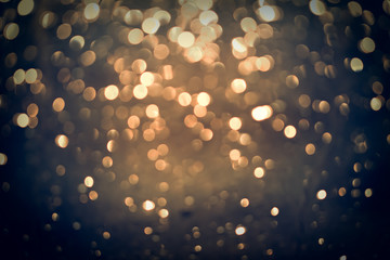 golden glittering bokeh background