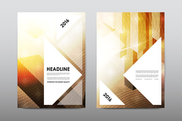 Wall Mural - Brochure layout template flyer design vector, Magazine booklet cover abstract background