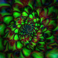 Wall Mural - Abstract colorful kaleidoscope. Circle mandala ornament, flower of life. Vector graphic background.