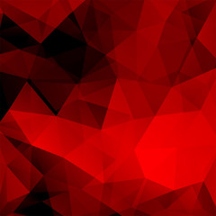 Wall Mural - abstract background consisting of red triangles, vector illustration