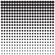 Background With Dots, From Small To Large.