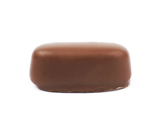 Sticker - Chocolate coated toffee candy isolated