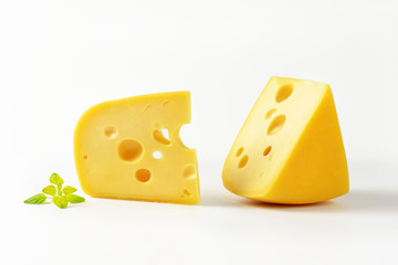 Poster - wedges of yellow cheese with eyes