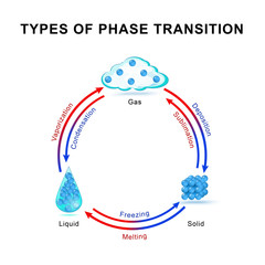 Wall Mural - types of phase transition