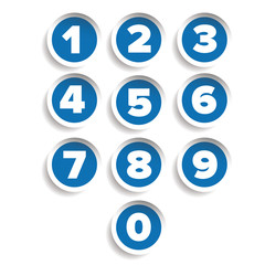 Poster - Number set label vector