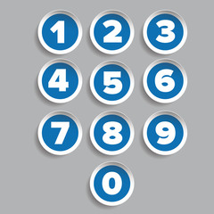 Poster - Number set label vector