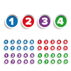 Poster - Number set label vector