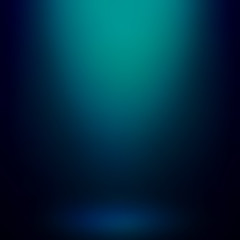 Abstract blue gradient background. Used as background for product display - Vector