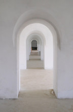 Through Passage In The Old Fort. Russia, Kronshtadt, Fort Konstantin