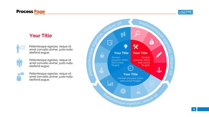 Wall Mural - Pie Diagram Slide Template