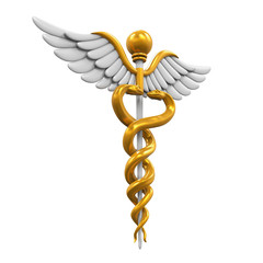 Wall Mural - Caduceus Medical Symbol