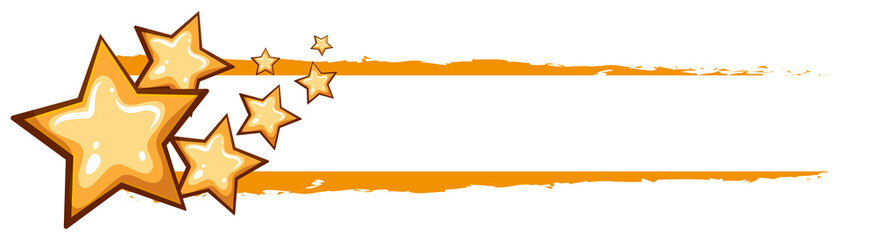 label design with yellow stars