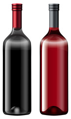 Poster - Two bottles fo wine