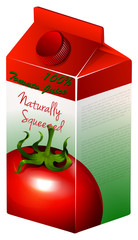 Sticker - Carton of tomato juice