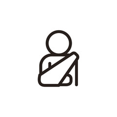 Injured arm icon