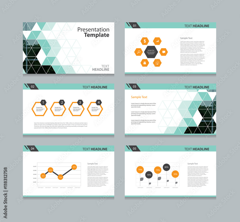 page layout design template for presentation and brochure ,Annual ...