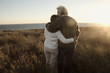 © Kyle Monk/Blend Images - Older Caucasian couple looking at ocean view