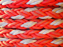 Red White Rope Background