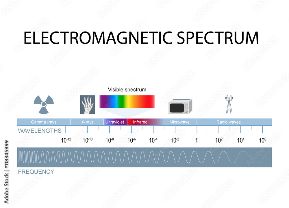 Electromagnetic spectrum - obrazy, fototapety, plakaty 