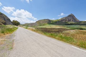 Canvas Print - Old Asphalt Road