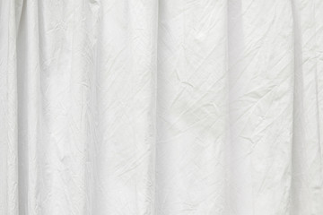 Aufkleber - Wrinkle white fabric folding texture detailed for background