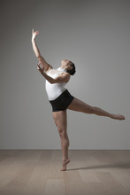 Graceful Caucasian Ballet Dancer
