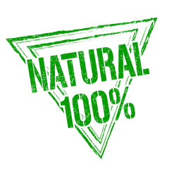 Sticker - 100% natural stamp