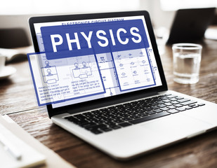 Canvas Print - Physics Complex Experiment Formula Function Concept