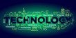 © wowomnom - Vector creative illustration of technology word lettering typogr