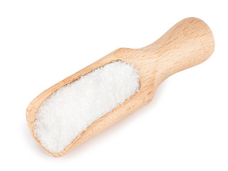 Wall Mural - sugar in scoop isolated on white