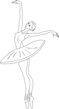 ballerina kids coloring page free stock photo  public