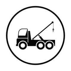 Poster - Car towing truck icon