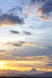 Fototapeta Zachód słońca - Dusk sky, Beautiful cloudscape