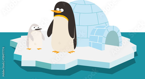 Pingouins Sur La Banquise Stock Vector Adobe Stock Pingouins Sur La Banquise Stock Vector Adobe Stock