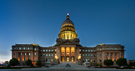 Wall Mural - Wide view of the boise capital building