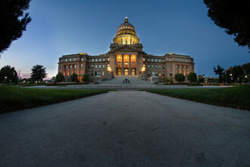 Wall Mural - Boise capital at night