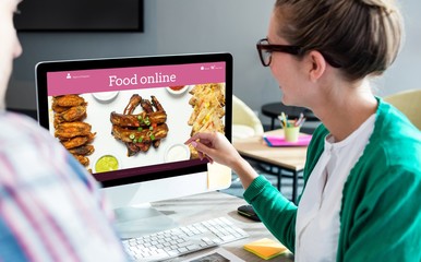 Poster - Composite image of food app