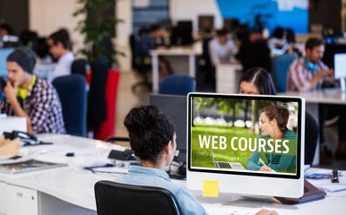 Poster - Composite image of web course ad