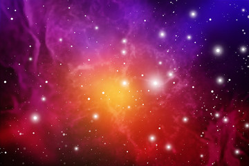 astrology mystic background. outer space. vector digital colorful illustration of universe. vector g
