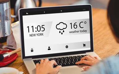 Poster - Composite image of home screen on a mobile display