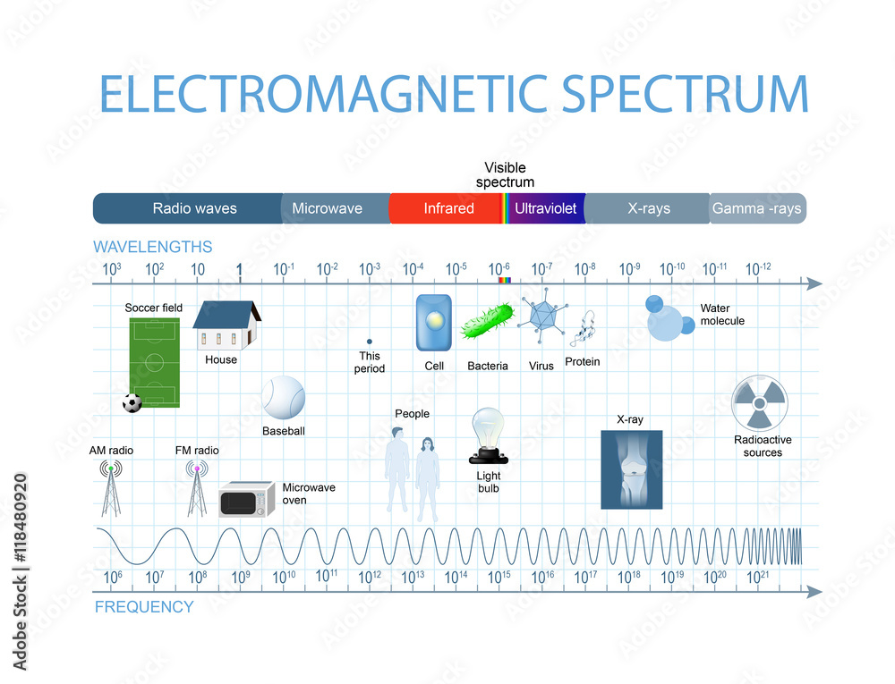 Electromagnetic spectrum - obrazy, fototapety, plakaty 
