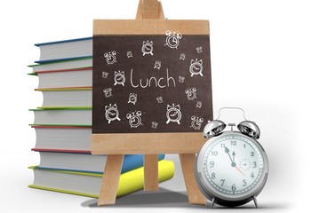 Poster - Composite image of lunch doodle