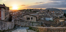 Perugia Panorama From Porta Sole At Sunset
