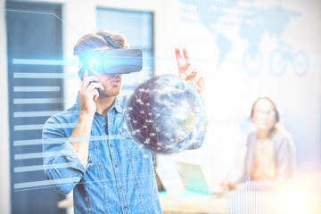Poster - Composite image of interface