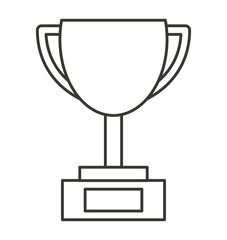 trophy award isolated icon