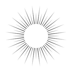 burst frame isolated background