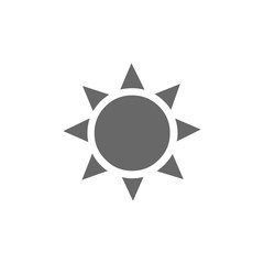 grey sun icon